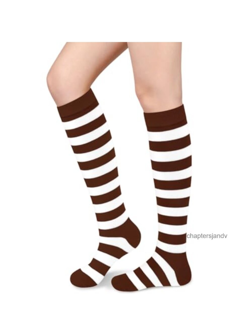 Knee High Socks Women Cotton Striped Tube Athletic Tall Long Stockings
